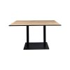 Socle de table bistro design double noir