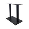 Socle de table bistro design double noir