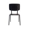 Chaise scolaire industrielle Rietveld noire / noires