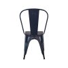 Toxor Chaise vintage mat noire en bois