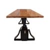 Industrial solid wood adjustable (standing) table 220x100cm