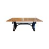 Industrial solid wood adjustable (standing) table 220x100cm