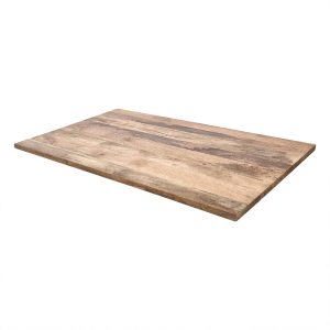 Super-Seat | Tischplatten aus massivem Mangoholz 120x70cm | Hellbraunes Mangoholz, ähnliche Holzmaserungen, glatte Kanten, flache Oberfläche. | Catering Möbel