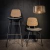 Miles Retro horeca stoelen hout / zwart