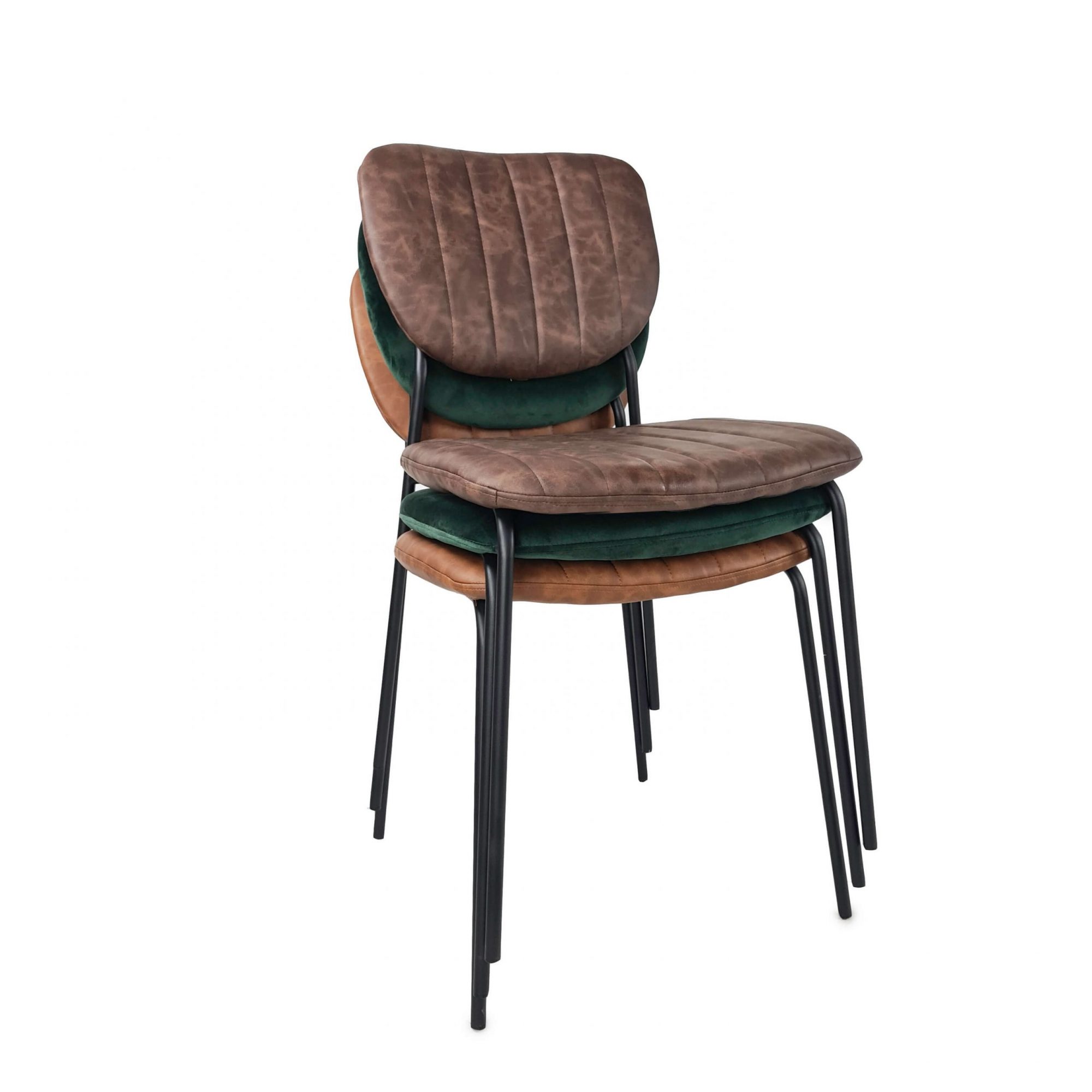 Jazz stackable design chairs petrol green