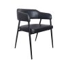 Super-Seat | The Maxwell hospitality armchairs in black | Modern black chairs with curved carpet, armrests and thin legs. | Hospitality Furniture