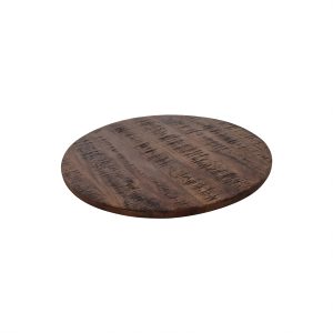 Super-Seat | De Vintage houten mangotafelbladen A'dam rond 70cm | Donkerbruin mangohout met opvallende nerf, stijlvolle uitstraling. | Horecameubilair