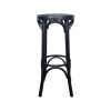 Tabourets de café Thonet bois cintré noir