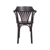 Thonet bentwood armstoelen waaier oud bruin café