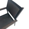 Chaise de bar pour terrasse en textile Sunny noire