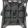 Chaise de bar pour terrasse Wicker café de Paris noire