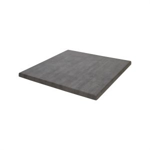 Super-Seat | Vierkant Werzalit Horeca Tafelblad | Grijs leisteen, blij en subtiel getextureerd. Perfect voor horeca. 70x70cm. | Horecameubilair