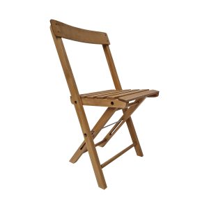 Super-Seat | The Parade vintage wooden folding chairs | Wooden folding chair, classic style, natural wood color, slatted seat and back. | Hospitality Furniture