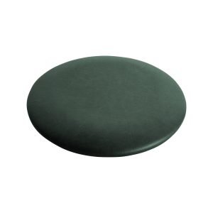 Super-Seat | Thonet Barstools | Dark green round seat, wooden frame, classic Thonet style, against white background. | Hospitality Furniture