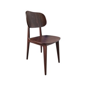 Super-Seat | Chaises design scandinave Bonn brown | Chaise en bois marron au design scandinave, au dossier arrondi et aux pieds fuselés. | Mobilier de restauration