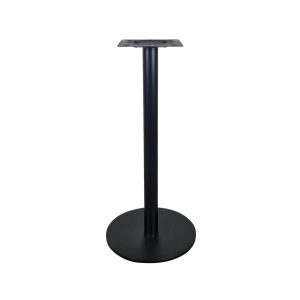 Super-Seat | The Bistro Table Pedestals Round Black | Schwarzer Metall-Bartischsockel, runder Sockel mit quadratischer Platte. Modern und einfach. | Catering Möbel