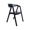 Chaises scandinaves Malmo en bois noir