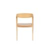 Chaises scandinaves Malmo en bois brun miel