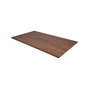 Super-Seat | Plateau de table en mélamine chêne noyer | Un plateau de table rectangulaire en chêne avec une finition brune lisse, idéal pour l'accueil. | Mobilier de restauration