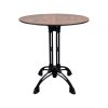 Plateau de table pour restaurant HPL teck rond 70 cm