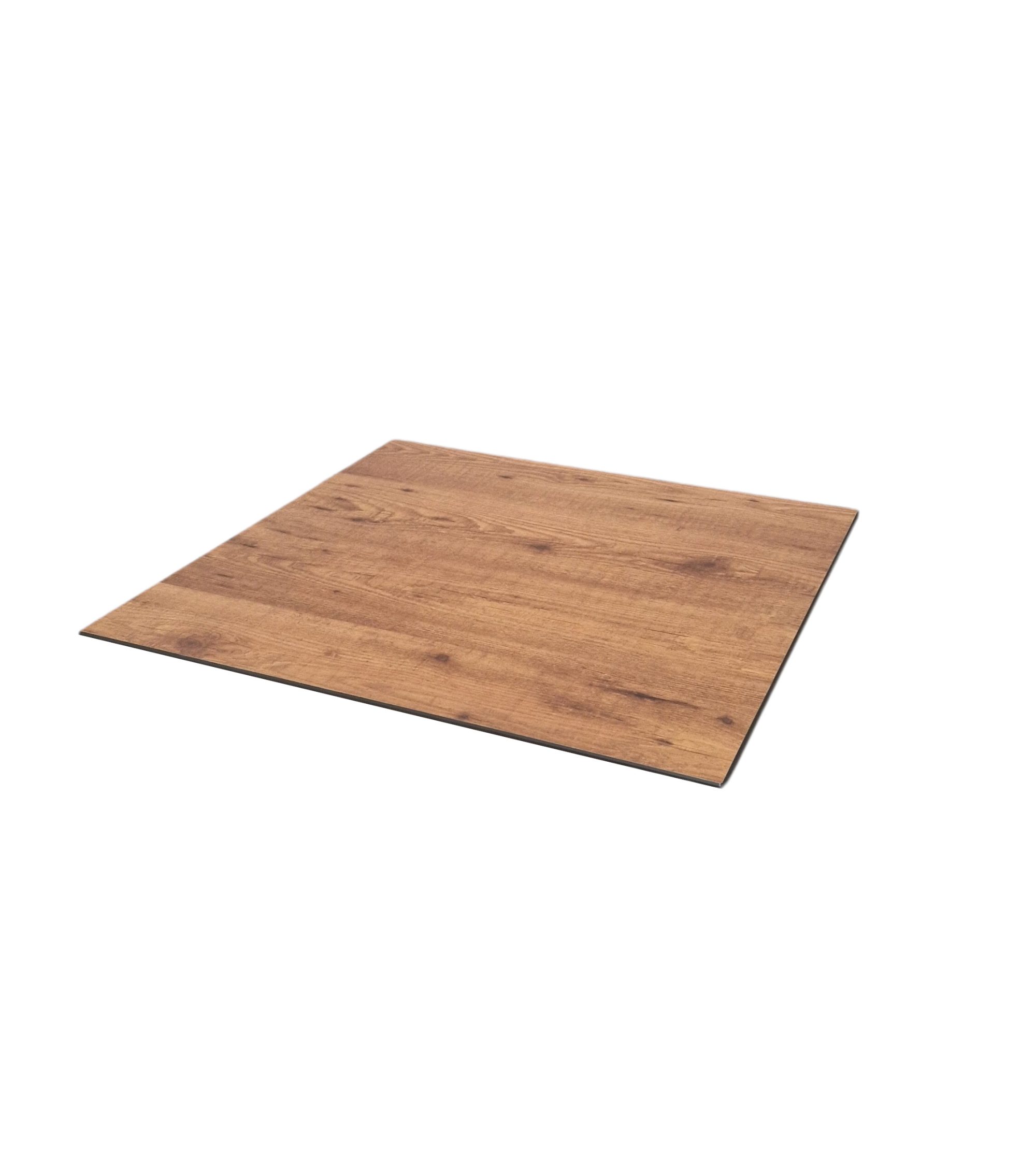 Plateau de table pour restaurant HPL teck 70 x 70 cm