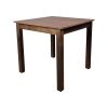 Super-Seat | The Parker hospitality brown café tables | Table en bois marron avec plateau carré, pieds solides foncés pour mobilier obscur. | Mobilier de restauration