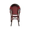 Wicker horeca ( terras ) stoelen café de Paris rood met arm