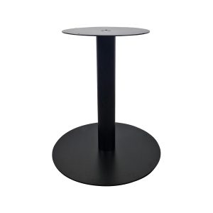 Super-Seat | Base de table XL en métal noir | Base en métal noir avec plateau rond et plat, design cylindrique, surface jusqu'à 140cm. | Mobilier de restauration