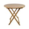 Table pliante bistro vintage en bois Parade rond 78 cm