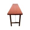 Table pliante vintage Berlin en bois rose ancien 200 x 50 cm