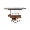 Mobile herring cart with canopy and refrigeration