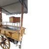 Mobile herring cart with canopy and refrigeration