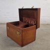 Ensemble de valises anciennes en cuir vintage, Pendragon Steamer Trunks