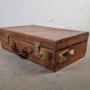 Ensemble de valises anciennes en cuir vintage, Pendragon Steamer Trunks