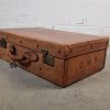 Ensemble de valises anciennes en cuir vintage, Pendragon Steamer Trunks