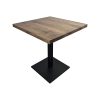 Solid oak wooden table tops Smoked Oil 70x70cm