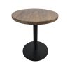 Plateau de table en chêne massif Smoked Oil rond 70 cm