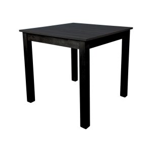 Super-Seat | The Parker hospitality tables black café 80x80cm | Table en bois noir, quatre pieds droits, design minimaliste pour les cafés. | Mobilier de restauration