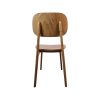 Chaises design scandinave Bonn marron miel