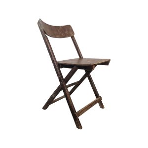 Super-Seat | The Kingston Vintage Wooden Folding Chairs Brown | Chaise pliante en bois de couleur marron avec un look vintage, dossier incurvé, pieds droits. | Mobilier de restauration