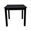 Table de café horeca Parker noire 80 x 80 cm