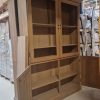 Vintage eiken buffet kasten, landelijke display kast