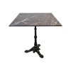 Plateau de table pour restaurant HPL marbre noir 70 x 70 cm