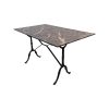 Plateau de table pour restaurant HPL marbre noir 120 x 70 cm