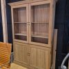 Super-Seat | The vintage oak sideboards | Oak and glass, tan chair, dark wall. Tough country style. | Hospitality Furniture