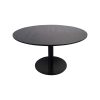 Plateau de table bistro Urban mélamine ronde noire 120 cm