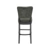 Super-Seat | The Lisa Rome hospitality bar stools vintage green | Green suede-like upholstery, black wood frame and legs. | Hospitality Furniture