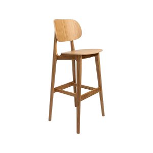 Super-Seat | Tabouret de bar design scandinave Bonn honey oak | Chaise en finition chêne miel naturel, pieds fins. . | Mobilier de restauration