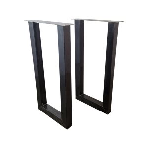 Super-Seat | Bartable pot in black steel | Sturdy black steel table legs with U-shape, perfect for a modern look. | Hospitality Furniture