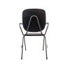 Super-Seat | The perfect industrial chair | Sturdy black chair with metal frame, minimalist design and curved backrest. | Hospitality Furniture